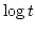 $\log t$