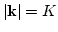 $\vert{\bf k}\vert=K$