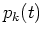 $p_k(t)$