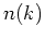 $n(k)$