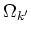 $\displaystyle \Omega _{k'}$