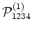 ${{\cal{P}}}_{1234}^{(1)}$