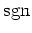 ${\rm {sgn}}$