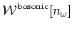 $\displaystyle {\cal W}^{\rm bosonic} [n_\omega ]$
