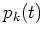 $p_k(t)$