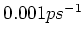 $0.001 ps^{-1}$