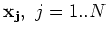 ${\bf x_j},\
j=1..N$