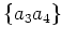 $\{a_3a_4\}$