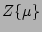 $ Z\{ \mu \}$
