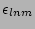 $ {\epsilon}_{lnm} $